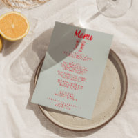 Hand Drawn Colourful Quirky Champagne Retro Weddin