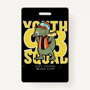 hand drawn cool dinosaur vector design (2) badge