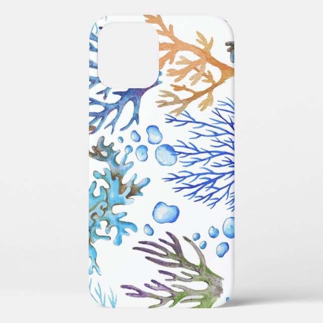 Hand-drawn corals: underwater sea pattern. Case-Mate iPhone case (Back)