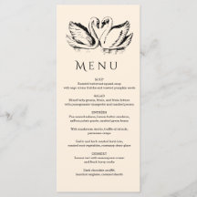 hand drawn Couple Swan Whimsical Wedding