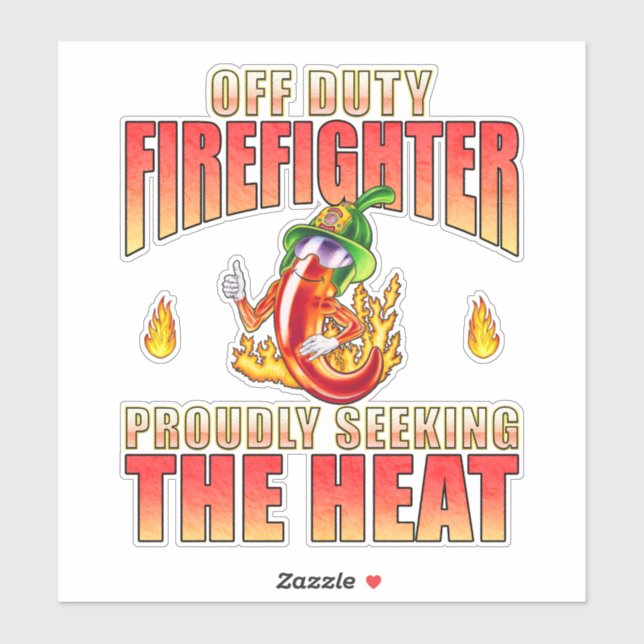 Hand Drawn Cute Fireman Chili Character Seeks Heat (Sheet)