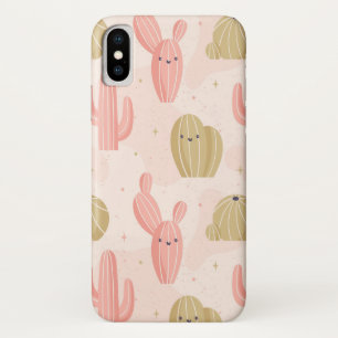 hand drawn  cute pink cactus Case-Mate iPhone case