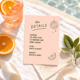 Hand drawn Details Card