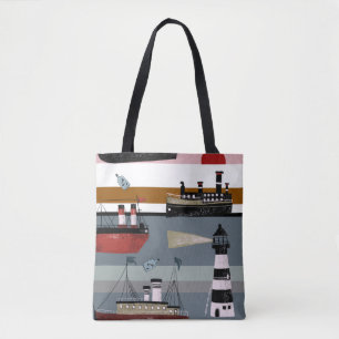 Hand drawn digital painting cute cartoon pencil gr tote bag