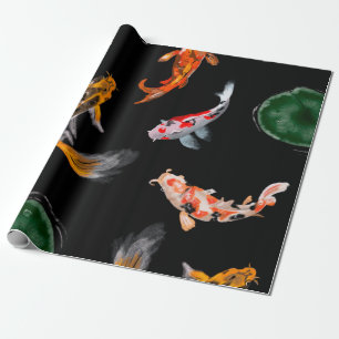 Hand drawn digital painting pencil on canvas cute  wrapping paper