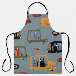 Hand drawn digital pencil pastel colour seamless p apron