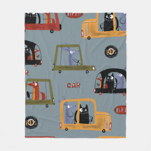 Hand drawn digital pencil pastel colour seamless p fleece blanket