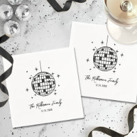 Hand Drawn Disco Ball New Year's