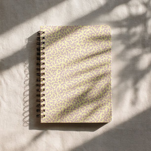 Hand drawn ditsy Lavender Daisies – Mini Floral Notebook