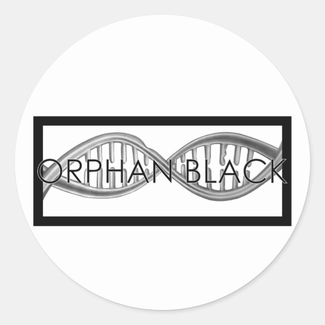 Hand Drawn DNA Classic Round Sticker (Front)