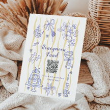 Hand drawn Dolce Vita Bridal Shower Honeymoon Fund