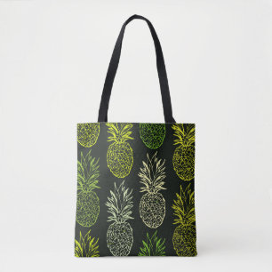 Hand drawn doodle floral pattern. Palm leavesart, Tote Bag