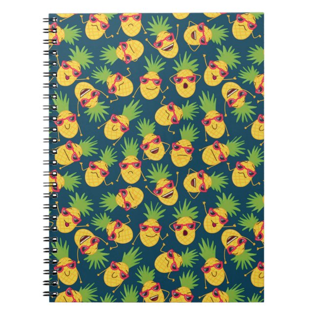 Hand drawn doodle seamless background with hand dr notebook (Front)