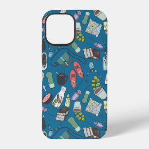 Hand drawn doodle sketch fashion illustration seam iPhone 12 case