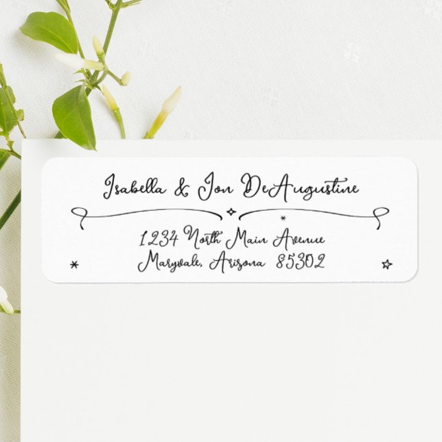 Hand Drawn Doodles Return Address Label (Creator Uploaded)