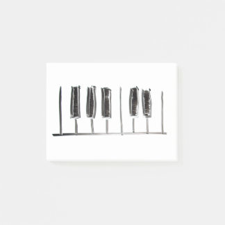Hand Drawn Drawing of Piano Keys | Minimal | Music Post-it Notes