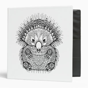 Hand Drawn Echidna Doodle Binder