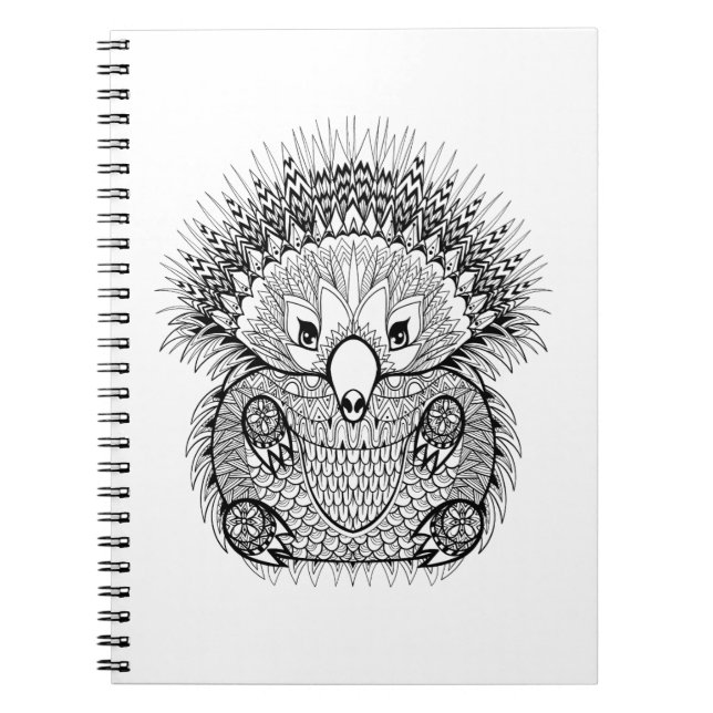 Hand Drawn Echidna Doodle Notebook (Front)