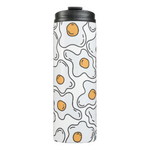 Hand-Drawn Eggs Fun Seamless Pattern Thermal Tumbler