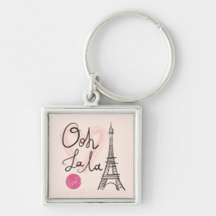 Hand Drawn Eiffel Tower Keychain