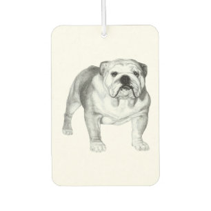 Hand-drawn English Bulldog Air Freshener