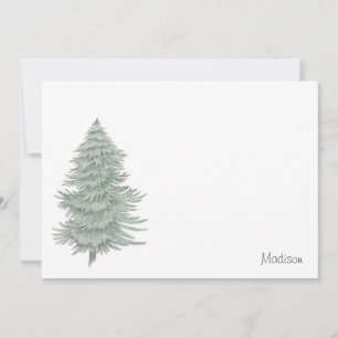 Hand Drawn Evergreen Tree 2 Card