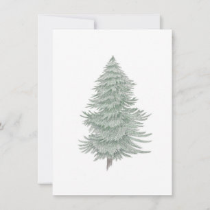 Hand Drawn Evergreen Tree 2 Card