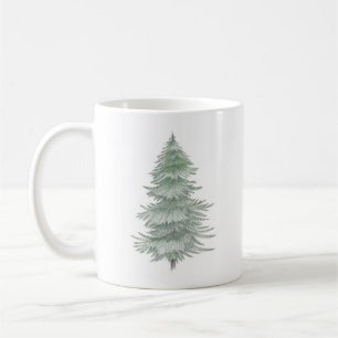 Hand Drawn Evergreen Tree Coffee Mug