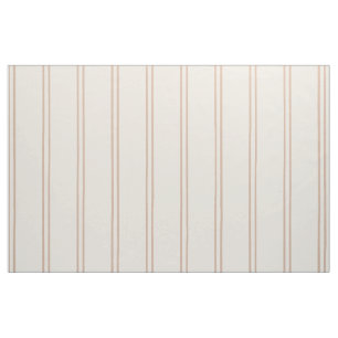 Hand Drawn Farmhouse Stripes   Ticking Desert Sand Fabric