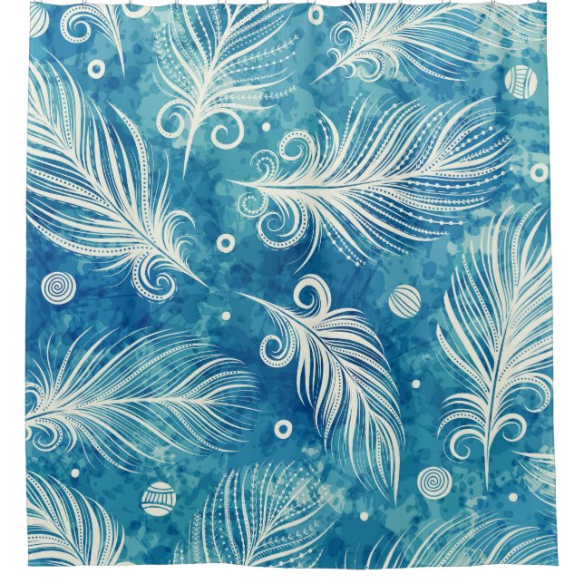 Hand Drawn Feathers: Seamless Pattern (Front)
