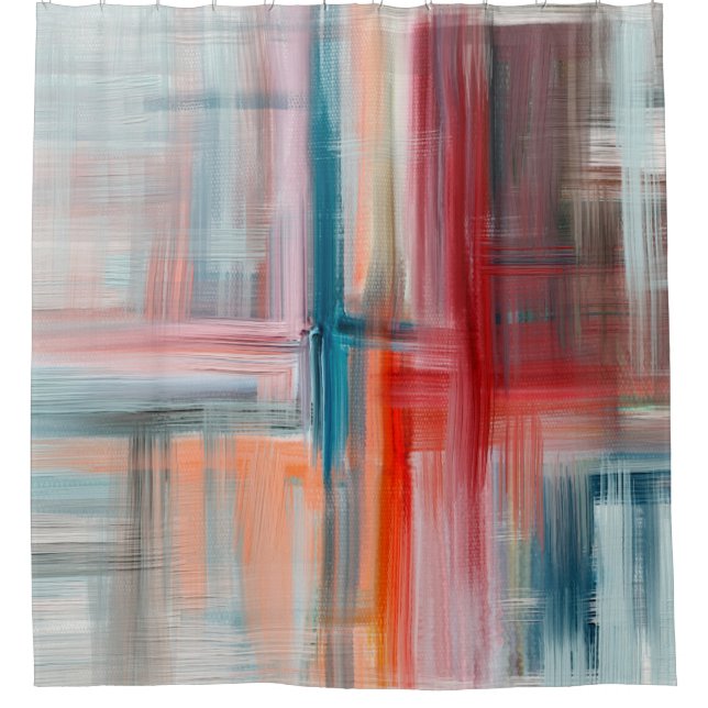 Hand drawn fine art painting. Oil on canvas, long  (Front)