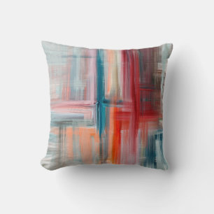 Hand drawn fine art painting. Oil on canvas, long  Throw Pillow
