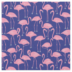 Hand-Drawn Flamingo   Tropical Sewing & Quilting Fabric