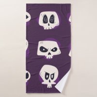 Hand drawn flat dia de muertos skulls collection s