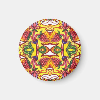 Hand Drawn: Floral Ornamental Elegance. Magnet