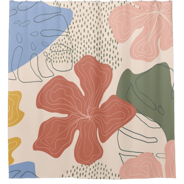 Hand drawn floral seamless pattern,creative collag (Front)