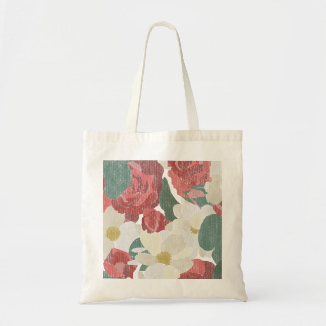 Hand Drawn Floral Tote Bag (Front)