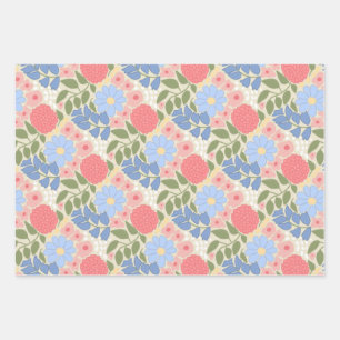 Hand-Drawn Floral Wrapping Paper 