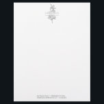 Hand Drawn Florist Botanical Flower Shop Letterhead<br><div class="desc">Send invoices,  letters and correspondence in style with this lovely Hand Drawn Floral letterhead! Easily edit all of the information for your personal or business needs.</div>