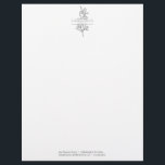 Hand Drawn Florist Botanical Flower Shop Letterhead<br><div class="desc">Send invoices,  letters and correspondence in style with this lovely Hand Drawn Floral letterhead! Easily edit all of the information for your personal or business needs.</div>