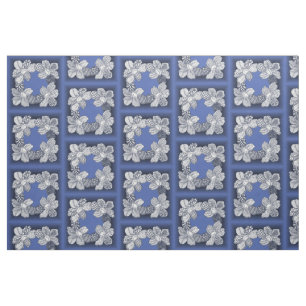 Hand Drawn Flower Lei Choose Any Colour Fabric