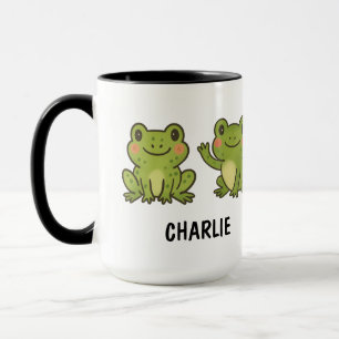 Hand Drawn Frog Custom Cute Mug