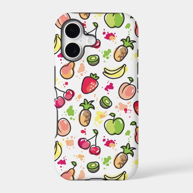 hand drawn fruits pattern (Back)