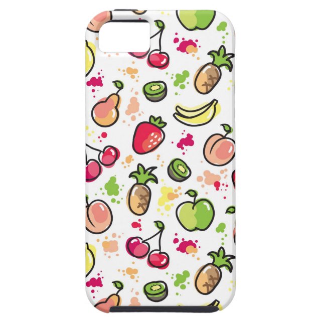 hand drawn fruits pattern Case-Mate iPhone case (Back)