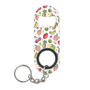 hand drawn fruits pattern mini bottle opener