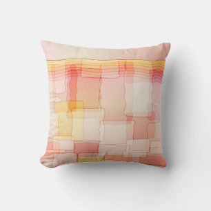 Hand Drawn Geometric Abstract   American MoJo Pill Throw Pillow