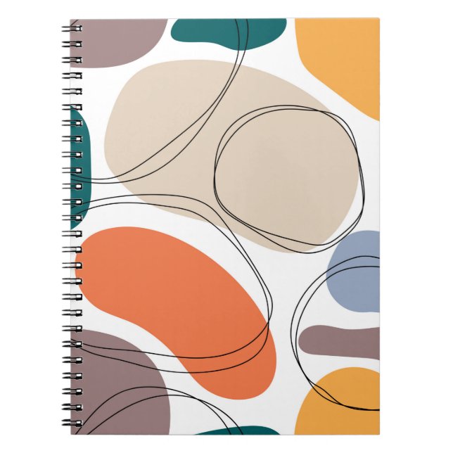 Hand drawn geometric seamless modern abstract mult notebook (Front)