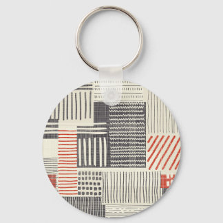 Hand-drawn geometric stripes, seamless pattern. keychain