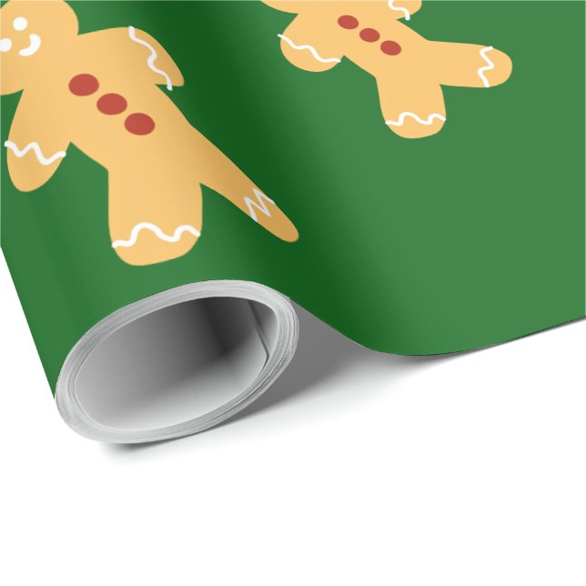 Hand-Drawn Gingerbread Wrapping Paper (Roll Corner)