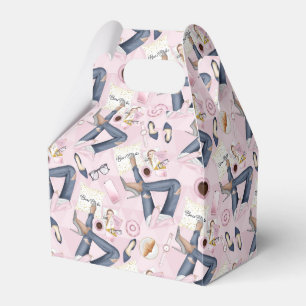 Hand Drawn Girl Boss Favor Box